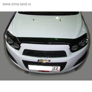 Дефлектор капота темный chevrolet AVEO 2012-2016, NLD. schave1212