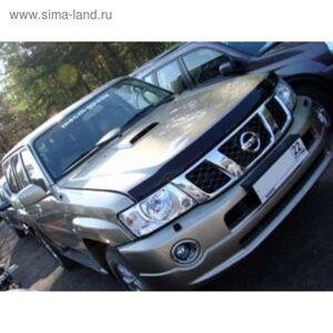 Дефлектор капота темный nissan patrol/safari 2004-2009,