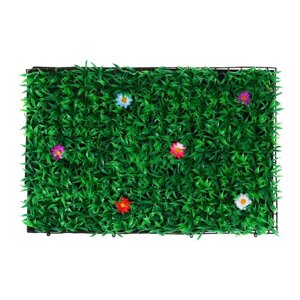 Декоративная панель, 60 40 см, «Трава с цветами», Greengo