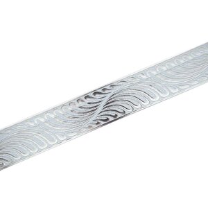 Декоративная планка «Жар-Птица», длина 400 см, ширина 7 см, цвет серебро/белый