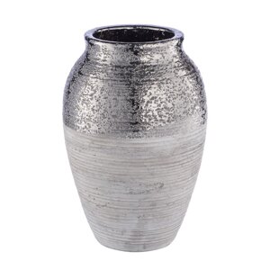 Декоративная ваза «Фактура», 161625 см, цвет серый металлический