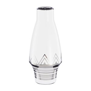 Декоративная ваза «Геометрия», 111125 см, цвет белый с серебром