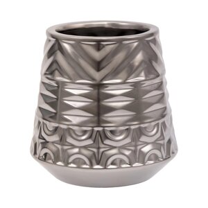 Декоративная ваза «Орнамент», 17,517,518 см, цвет серебряный