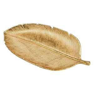 Декоративное блюдо «Пальмовый лист», 28132,5 см, цвет золотой