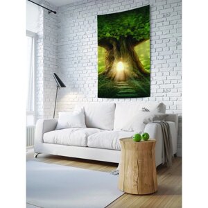 Декоративное панно с фотопечатью «Дом в дереве», вертикальное, размер 100х150 см