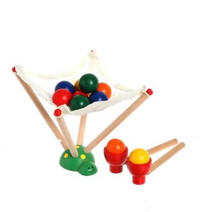 Деревянная игрушка «Вылови шарик», 7,5 9,5 16,5 см