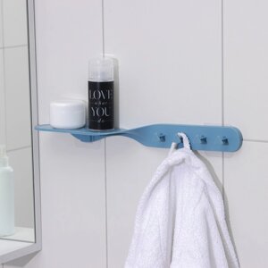 Держатель для ванных принадлежностей на липучке «Решение», 4174,5 см, цвет МИКС