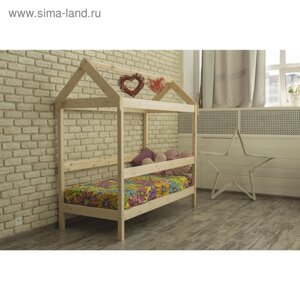Детская кровать-домик, 7001900, массив сосны, без покрытия