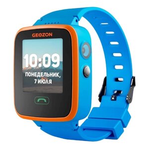 Детские смарт-часы Geozon Aqua G-W04BLU, 1.44", IPS, SIM, камера, GPS, 600 мАч, синие