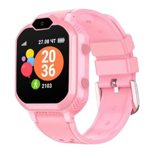 Детские смарт-часы Geozon Aqua Plus G-W19PNK, 1.4", 4G, датчик снятия с руки, 700мАч, розовые