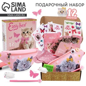 Детский подарочный набор Easy box с сумкой «Котята»