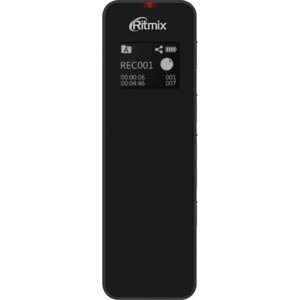 Диктофон ritmix RR-880, 16гб, APE, MP3, WMA, FLAC, WAV, jack 3.5, 400 мач, micro USB, черный
