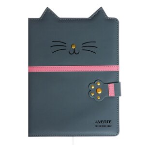 Дневник универсальный 1-11 класса Kitty, твёрдая обложка с поролоном, с хлястиком, ляссе, блок 80 г/м2