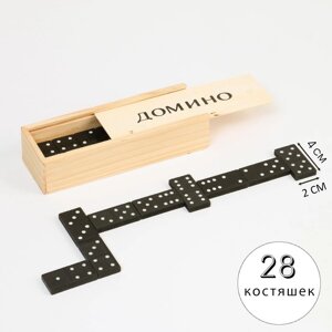 Домино "Классическое", 28 шт, 15 х 5 х 3 см, костяшка 4 х 2 см