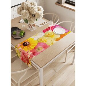 Дорожка на стол «Коллекция цветов», окфорд, размер 40х145 см