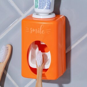 Дозатор для зубной пасты механический «Smile», 9.5 х 5.8 см.