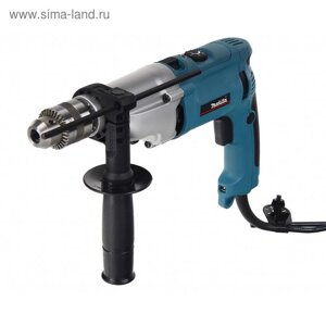 Дрель ударная Makita HP 2070 F , 20мм, реверс, 1100Вт,0-1200/2900 об/мин, 2-х скорост.