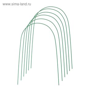 Дуги для парника, металл в кембрике 4 м, d = 10 мм, набор 6 шт., Greengo