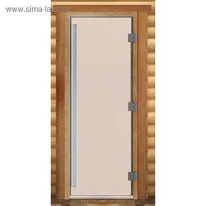 Дверь «Престиж», размер коробки 190 70 см, левая, цвет сатин
