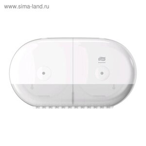 Двойной диспенсер для туалетной бумаги Tork SmartOne в мини-рулонах, цвет белый