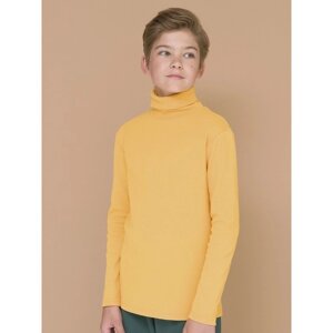 Джемпер для мальчиков, рост 134 см, цвет жёлтый