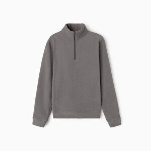 Джемпер флисовый мужской MINAKU: Fleece Soft, размер 54, графитовый