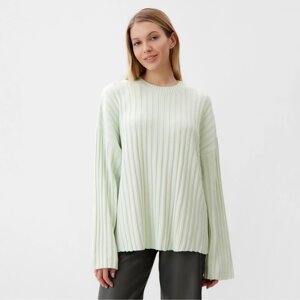 Джемпер вязаный женский MINAKU: Knitwear collection цвет фисташковый, р-р 50-52