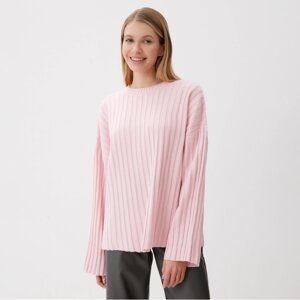 Джемпер вязаный женский MINAKU: Knitwear collection цвет розовый, р-р 50-52