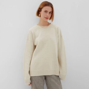 Джемпер женский MINAKU: Knitwear collection, цвет бежевый р-р 42-44