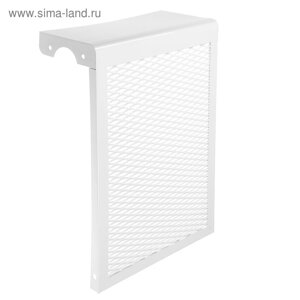 Экран на чугунный радиатор ZEIN, 290х440х150 мм, 3 секции, металлический, белый
