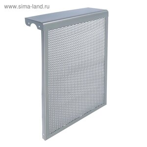 Экран на чугунный радиатор ZEIN, 390х610х150 мм, 4 секции, металлический, цвет металлик