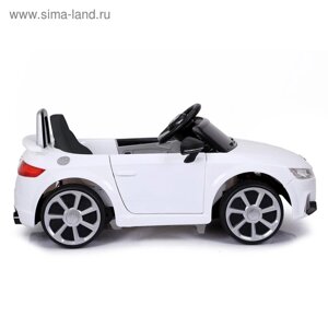 Электромобиль AUDI TT RS, EVA колёса, кожаное сидение, цвет белый
