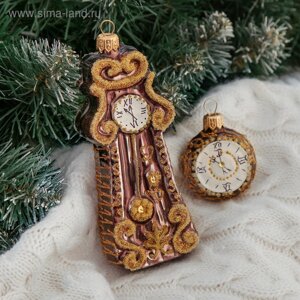Ёлочные игрушки «Часы» h=135 см, МИКС