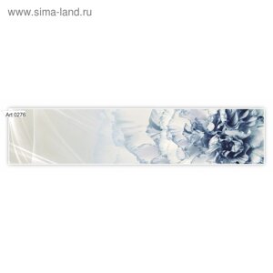 Фартук кухонный МДФ PANDA Бело-голубой мрамор, 0276