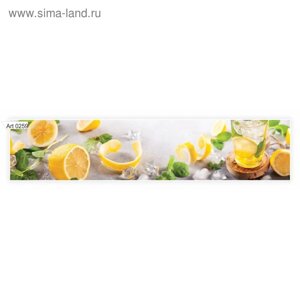 Фартук кухонный МДФ PANDA Лимон, 0259