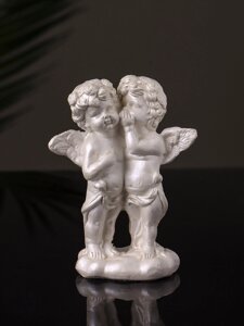 Фигурка гипс «Ангелы шепчутся», 984 см, перламутр