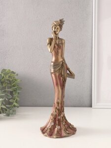 Фигурка полистоун «Агнесс в платье 20-30-х годов с розами», 11.51031.5 см