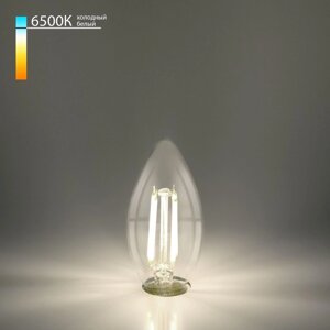 Филаментная светодиодная лампа «Свеча» Elektrostandard, 35х35х95 мм, 9Вт, E27, 1000Лм, 6500К