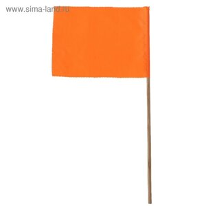 Флажок, длина 40 см, 15х20, цвет оранжевый