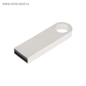 Флешка E 292, 32 ГБ, USB2.0, чт до 25 Мб/с, зап до 15 Мб/с, серебристая