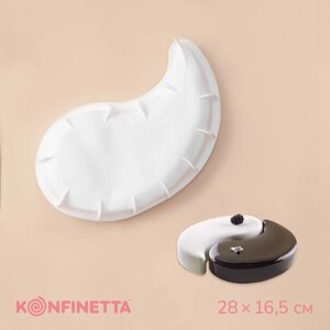 Форма для муссовых десертов и выпечки KONFINETTA «ИньЯнь», силикон, 2816,5 см, цвет белый