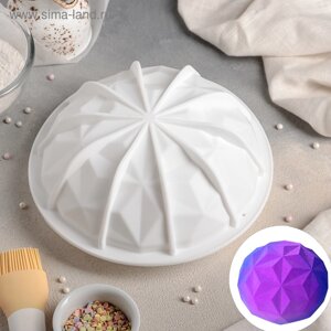 Форма для муссовых десертов и выпечки KONFINETTA «Кристалл», силикон, 199,8 см, цвет белый