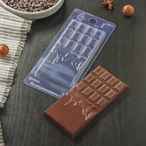 Форма для шоколада и конфет пластиковая «Шоколад горячий», 7151 см, цвет прозрачный
