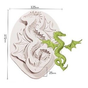 Форма силиконовая универсальная «Большой дракон», 15,2 5,2 1,5 см