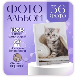 Фотоальбом на 36 фото 10х15 см Pioneer Puppies and kittens котенок