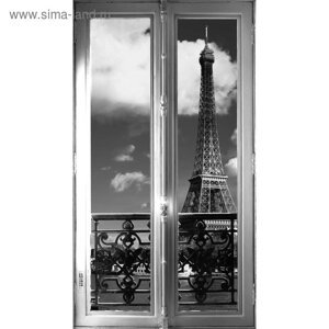 Фотообои "Черно-белый Париж" 1-А-138 (1 полотно), 150х270 см