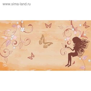 Фотообои "Девочка с бабочками" 2-А-246 (1 полотно), 270x150 см