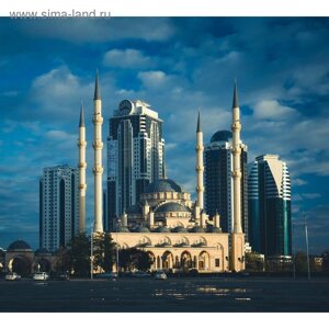 Фотообои "Мечеть имени Ахмат-Хаджи Кадырова "Сердце Чечни M 3507 (3 полотна), 300х270 см