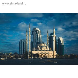Фотообои "Мечеть Сердце Чечни" M 7507 300x200 см (3 полотна), 300х200 см