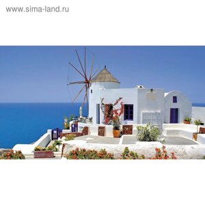 Фотообои "Мельница на греческом острове" 2-А-220 (1 полотно), 270x150 см